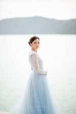 Blue wedding dress by Anna Skoblikova