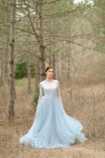 Blue wedding dress by Anna Skoblikova