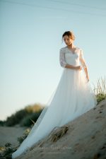 Long train wedding dress by Anna Skoblikova