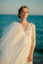 Long train wedding dress by Anna Skoblikova