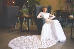 Chantilly lace Wedding dress by Anna Skoblikova