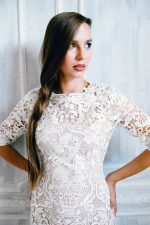 Macrame lace wedding dress by Anna Skoblikova