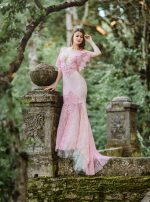 Light Pink Wedding Dress - Image 8
