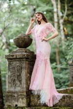 Light Pink Wedding Dress - Image 9