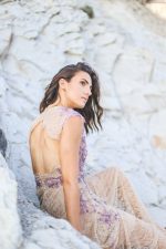 Beige Chantilly Lace Wedding Dress by Anna Skoblikova