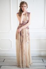 Beige Chantilly Lace Wedding Dress by Anna Skoblikova