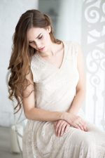 Trapeze Silhouette Wedding Dress by Anna Skoblikova