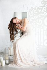 Trapeze Silhouette Wedding Dress by Anna Skoblikova