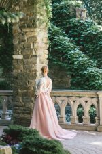 Pink Princess Silhouette Wedding Gown by Anna Skoblikova