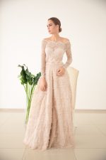 Luxurious natural silk wedding skirt with corset by Anna Skoblikova