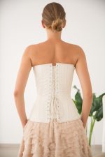 Luxurious natural silk wedding skirt with corset by Anna Skoblikova