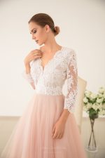 Pink Wedding Dress with powder shade by Anna Skoblikova
