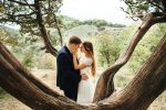 A line wedding dress with a boat neckline by Anna Skoblikova