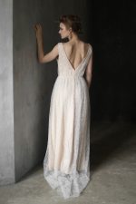 Tender mesh Wedding dress with slightly visible pattern - Image 5