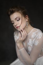 Tender Wedding dress of silk and European mesh - Image 4
