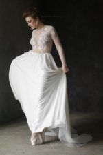 Tender Wedding dress of silk and European mesh - Image 6