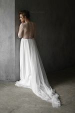 Tender Wedding dress of silk and European mesh - Image 8