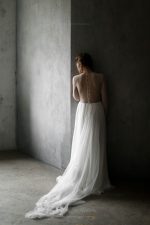 Tender Wedding dress of silk and European mesh - Image 2