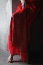 Red lace wedding dress - Image 7