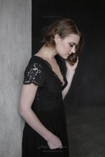 Natural silk black wedding dress - Image 5