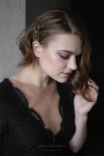 Natural silk black wedding dress - Image 6