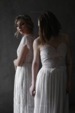 Ivory Silk Wedding Dress - Image 3