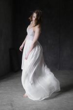 Ivory Silk Wedding Dress - Image 5