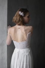 Ivory Silk Wedding Dress - Image 8