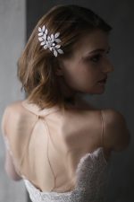 Ivory Silk Wedding Dress - Image 9