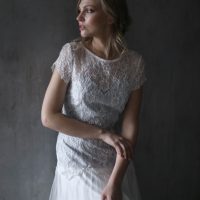 Tender delicate wedding dress