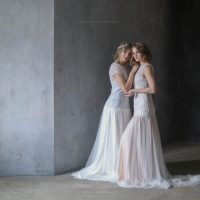 Delicate wedding dress