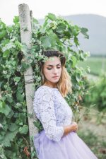 Gentle lilac Wedding dress by Anna Skoblikova