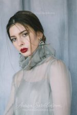 Forest green wedding dress in vintage style \ Anna Skoblikova \ 0126 | Photo 3