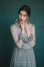 Forest green wedding dress in vintage style \ Anna Skoblikova \ 0126 | Photo 4