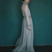 Forest green wedding dress in vintage style \ Anna Skoblikova \ 0126 | Photo 5