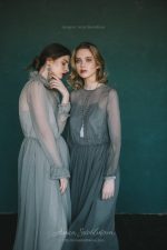 Forest green wedding dress in vintage style \ Anna Skoblikova \ 0126 | Photo 7