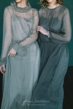 Forest green wedding dress in vintage style \ Anna Skoblikova \ 0126 | Photo 8