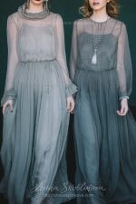 Forest green wedding dress in vintage style \ Anna Skoblikova \ 0126 | Photo 9