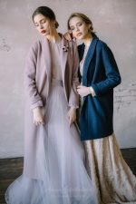Dark-blue wool Wedding cardigan