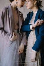 Dark-blue wool Wedding cardigan - Image 8