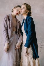 Dark-blue wool Wedding cardigan - Image 11