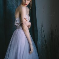 Wedding Natural silk body shirt on straps