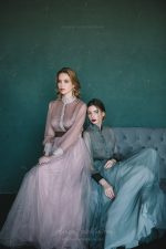 Teal wedding dress from natural silk  0129 \ Anna Skoblikova | Photo 1
