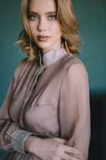 Dusty rose vintage wedding set with the silk blouse \ 0130 \ Anna Skoblikova | Photo 4
