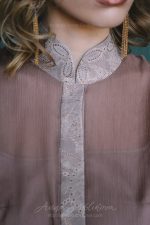 Dusty rose vintage wedding set with the silk blouse \ 0130 \ Anna Skoblikova | Photo 5