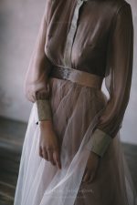 Dusty rose vintage wedding set with the silk blouse \ 0130 \ Anna Skoblikova | Photo 10