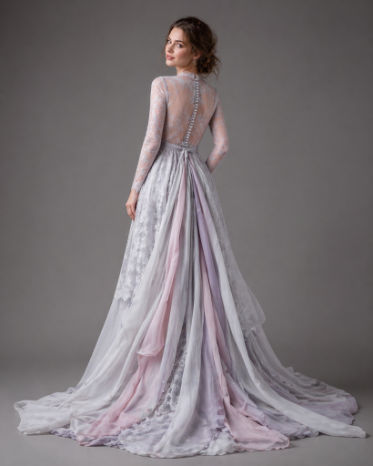 Blue Off the shoulder Wedding Dress by Anna Skoblikova blue-off-the-shoulder-wedding-dress-by-anna-skoblikova