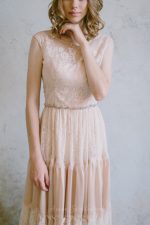 Boho beige wedding dress - Image 2