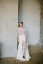 Two piece wedding dress from top and wrap skirt - Image 4