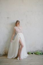 Two piece wedding dress from top and wrap skirt - Image 6